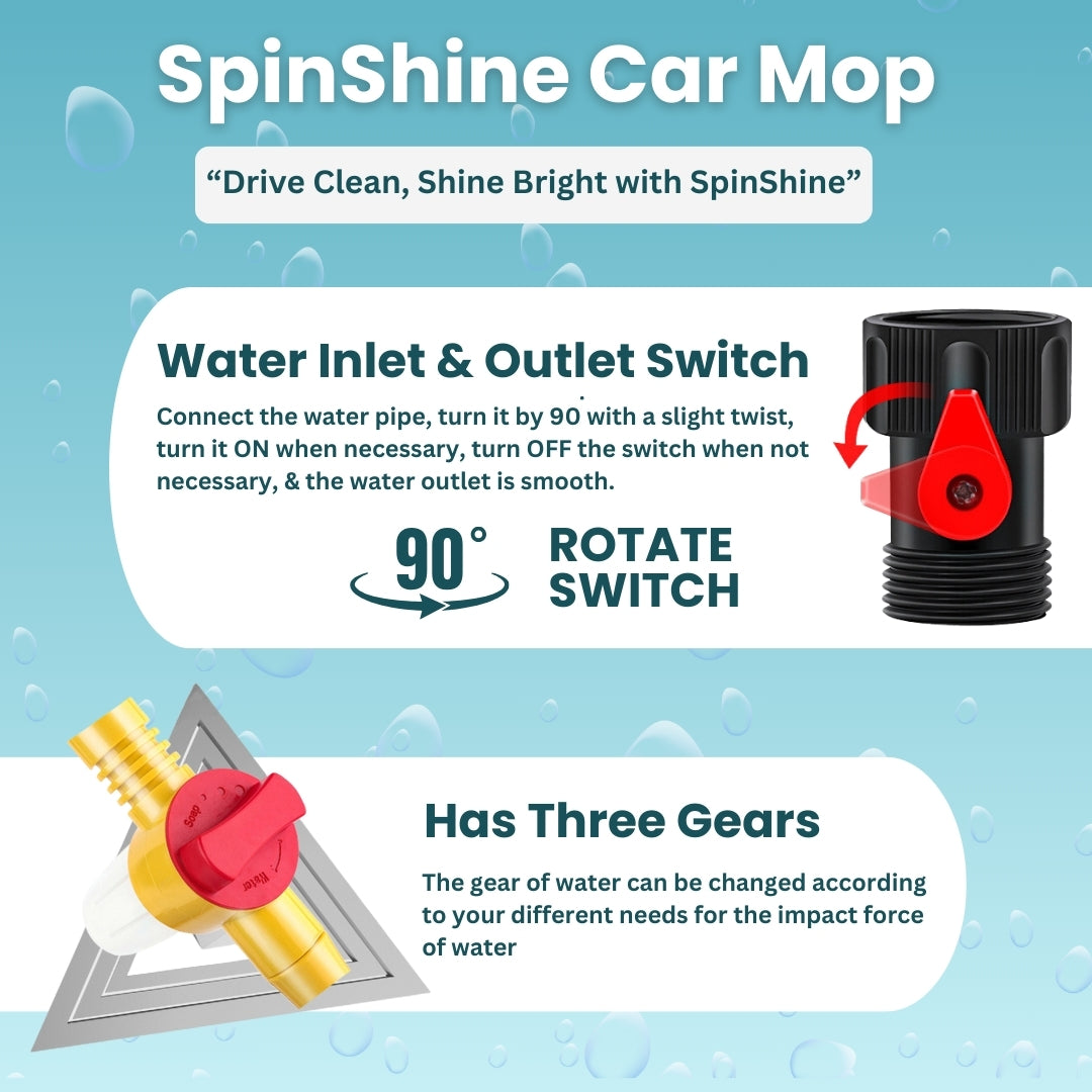 SpinShine Car Mop - Car Cleaning Brush